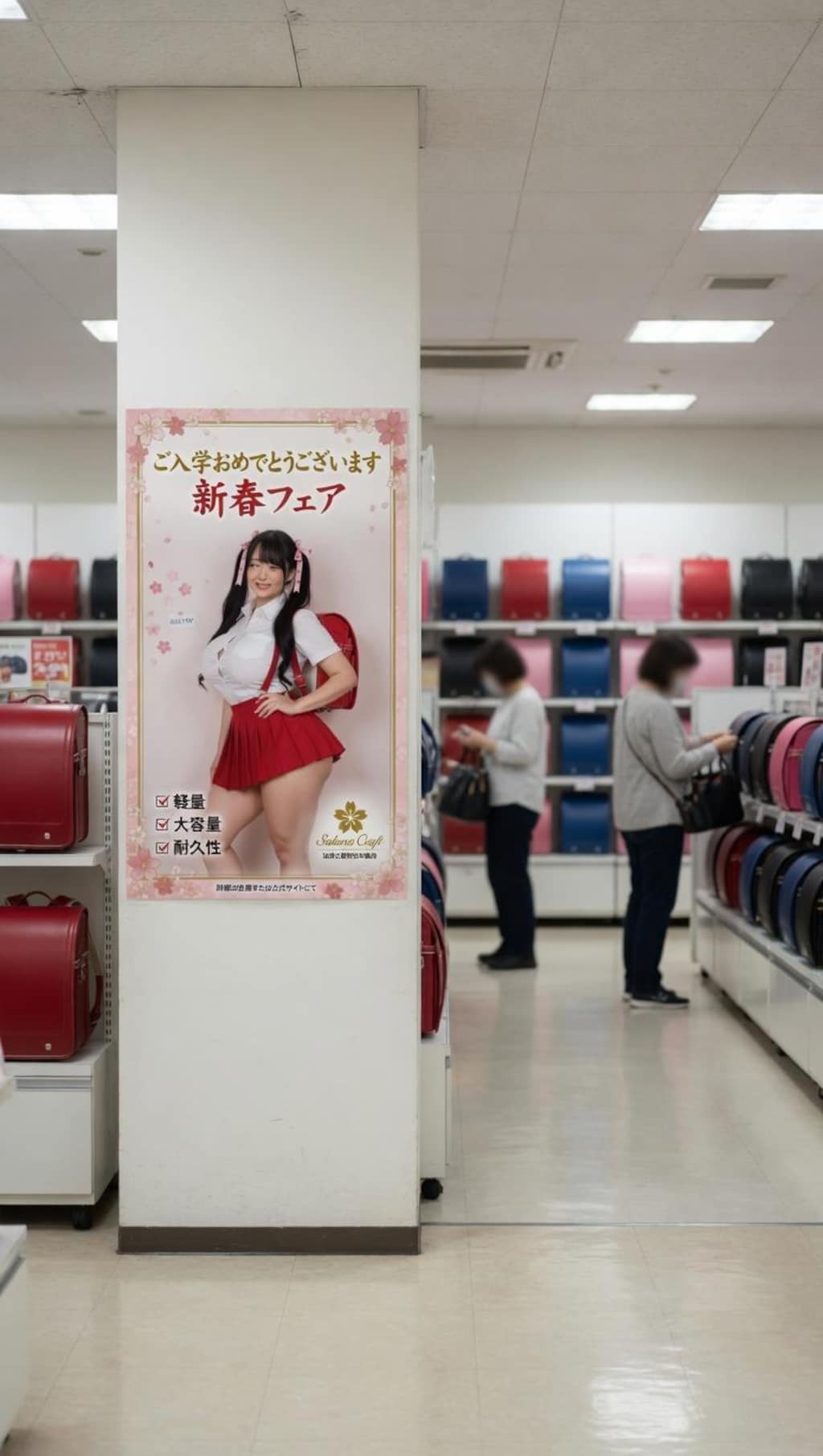 ランドセルの広告塔になってみた！