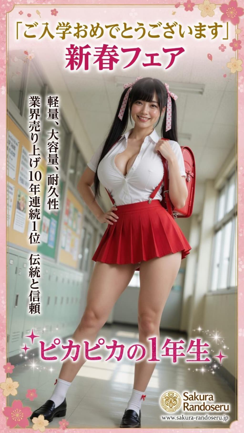 ランドセルの広告塔になってみた！