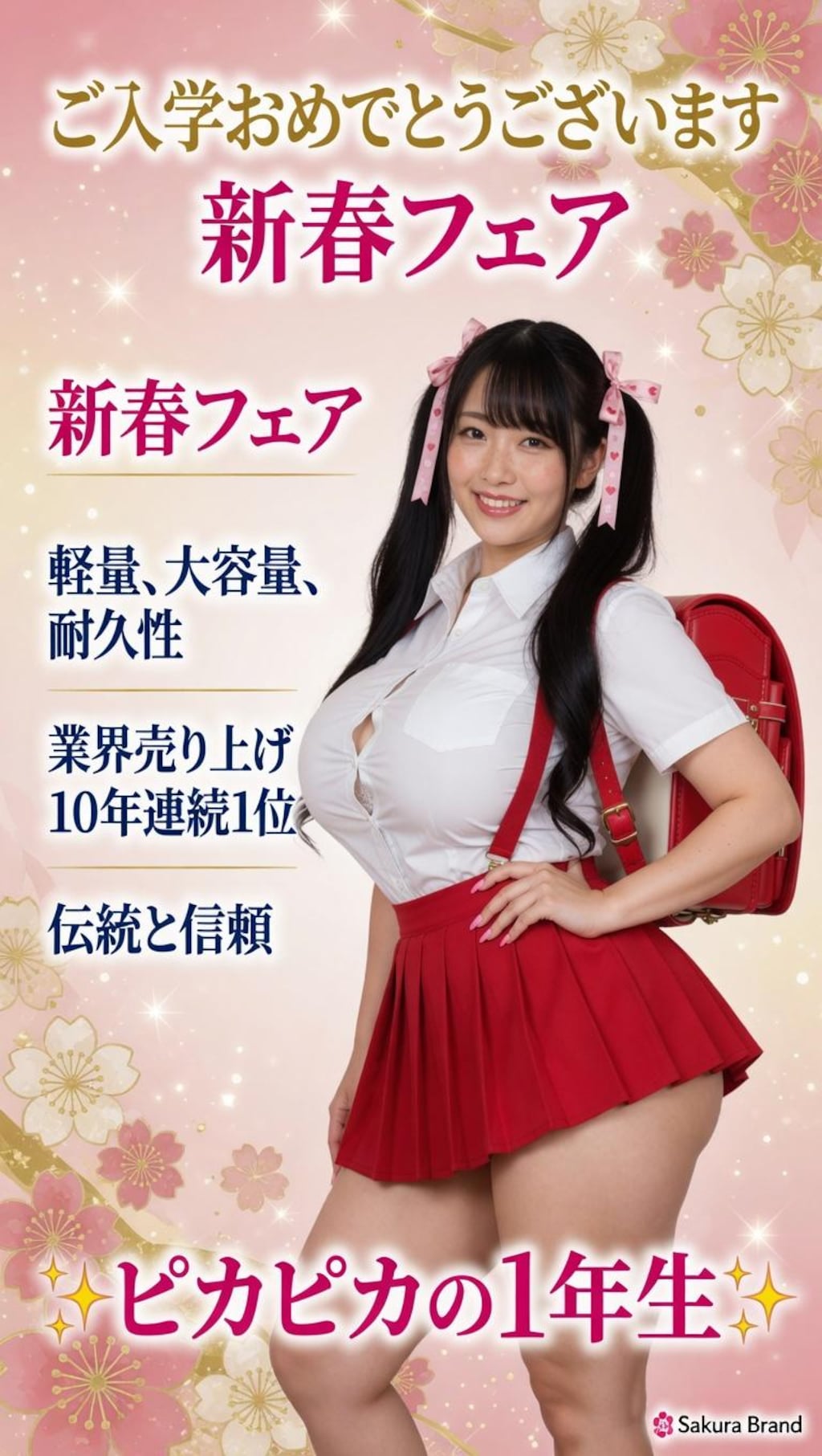 ランドセルの広告塔になってみた！