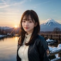 山と日の出 4/10 9枚目