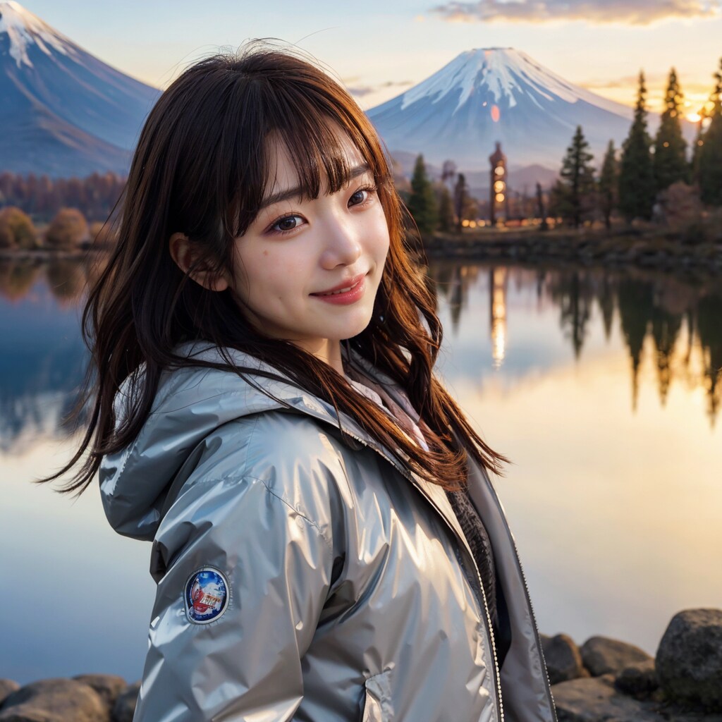 山と日の出 4/10