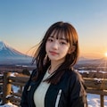 山と日の出 4/10 5枚目