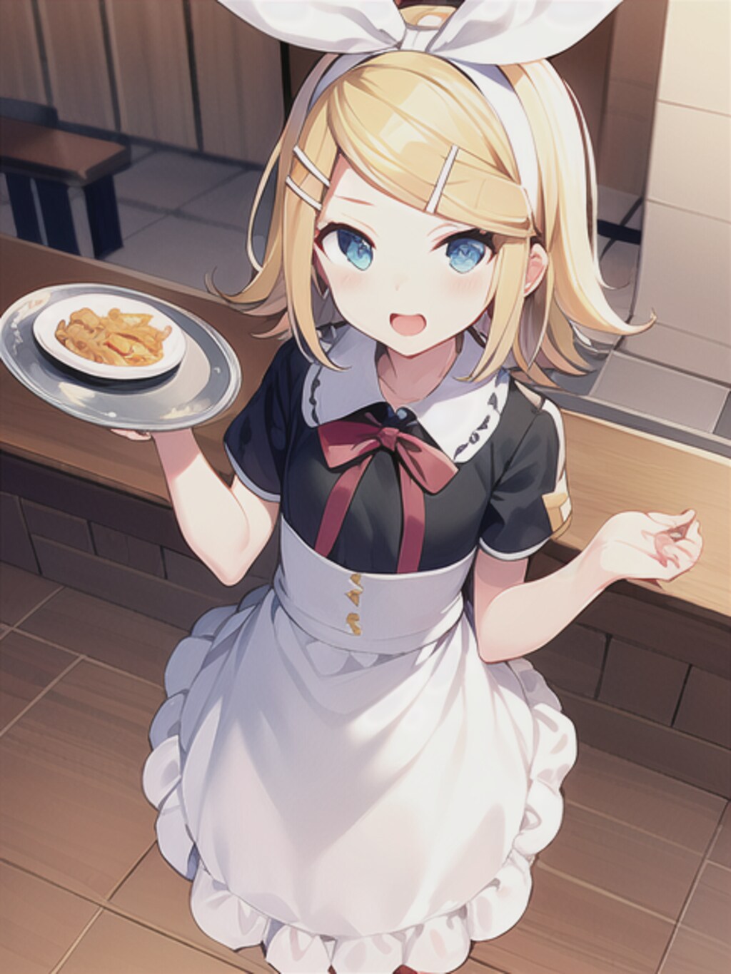 レストランのアルバイトをはしごするリンちゃん