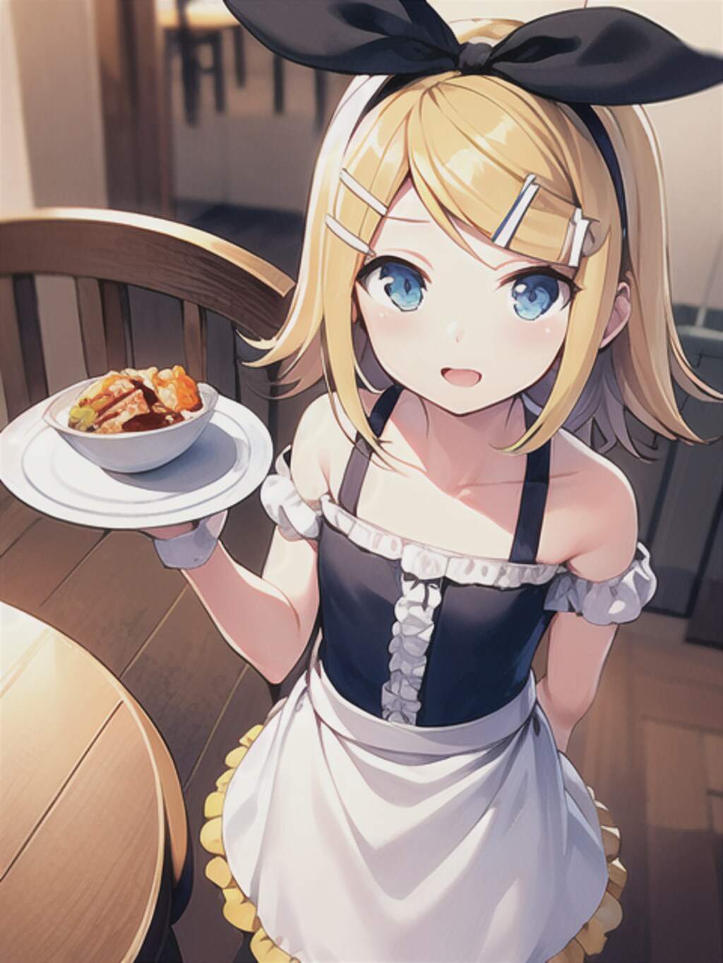 レストランのアルバイトをはしごするリンちゃん