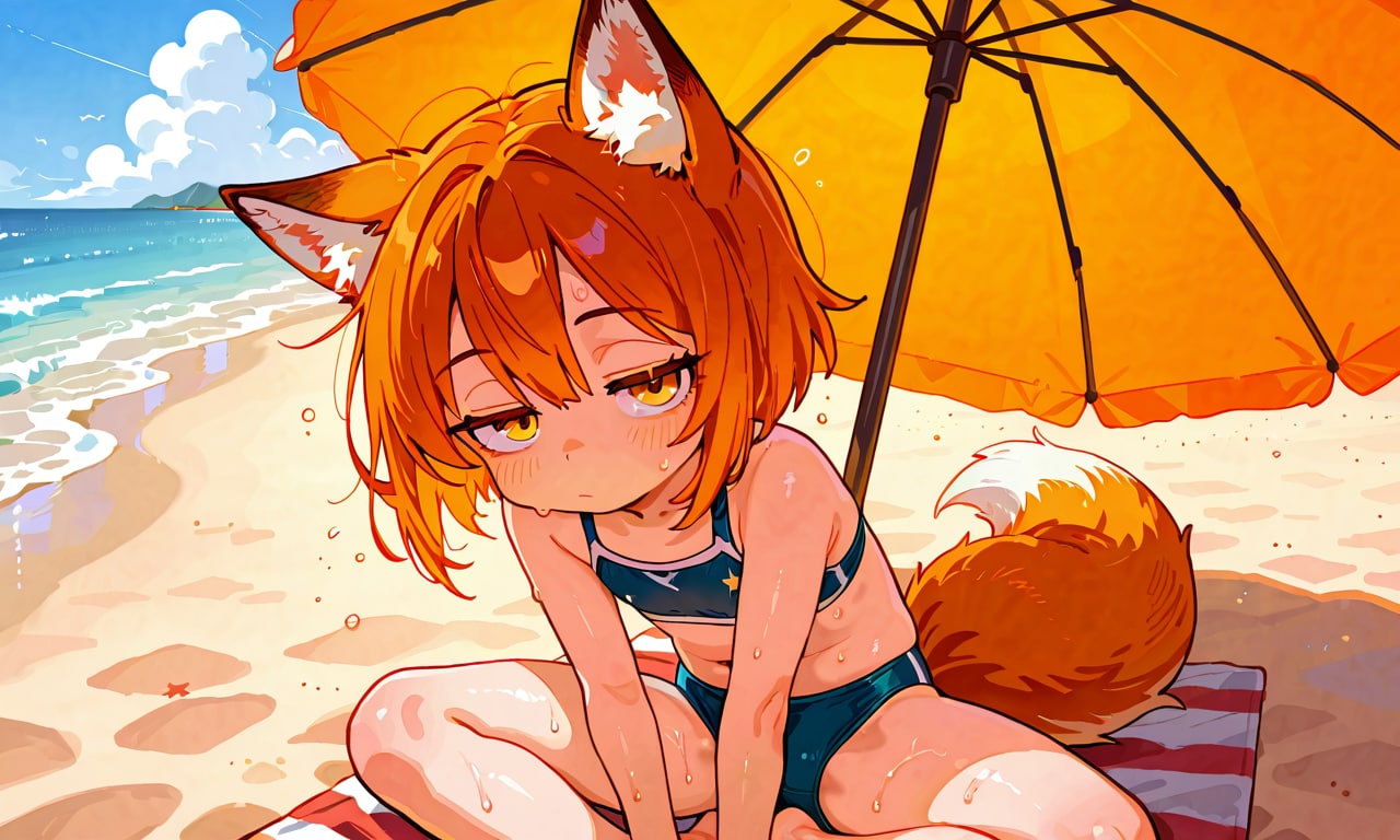 御狐さま海へ行く