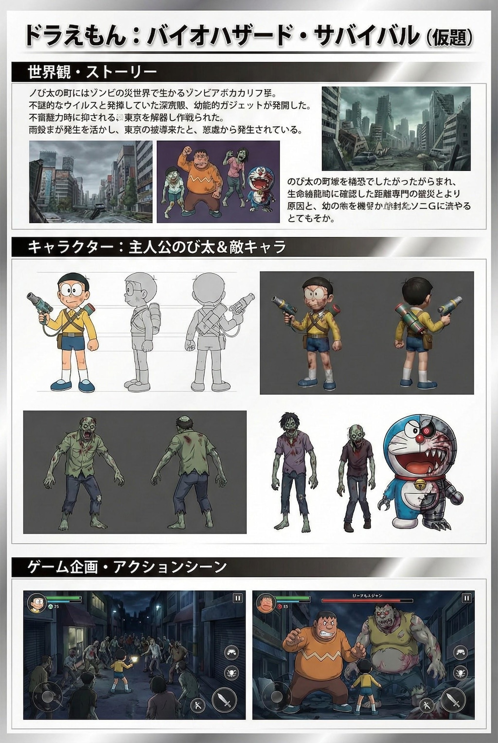 ゲーム雑誌8　ドラえもんのび太のバイオハザード