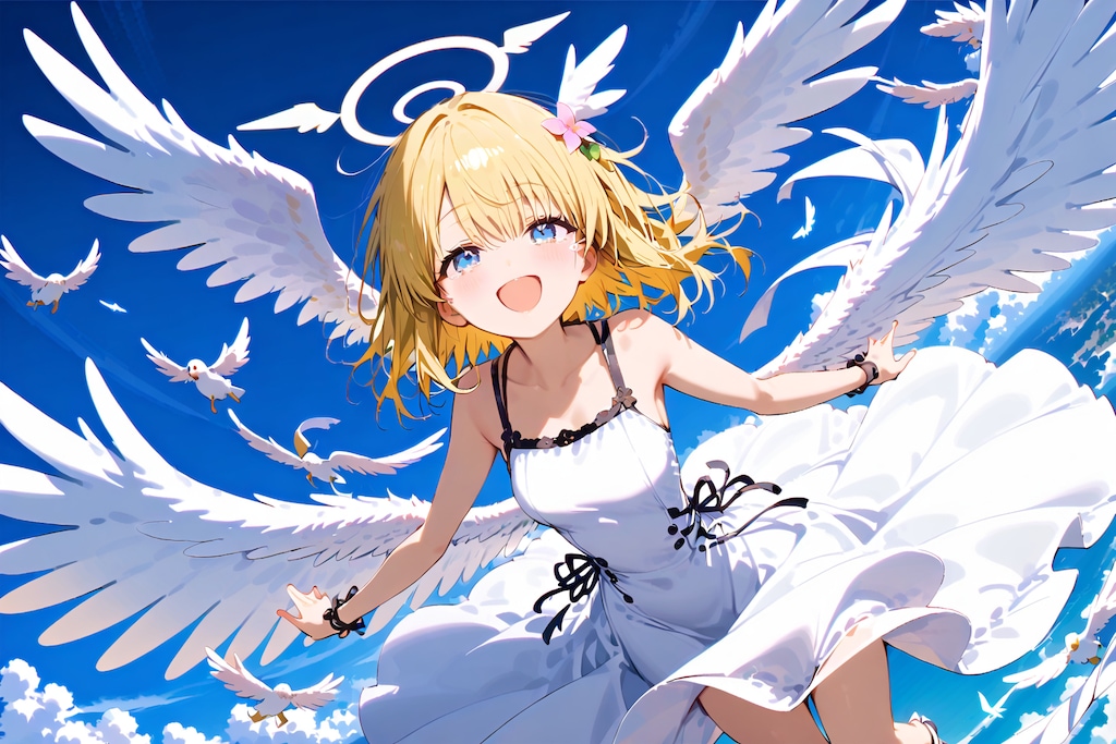 自由な空に翼を広げ