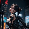サイバーパンク巨乳お姉さん 4枚目