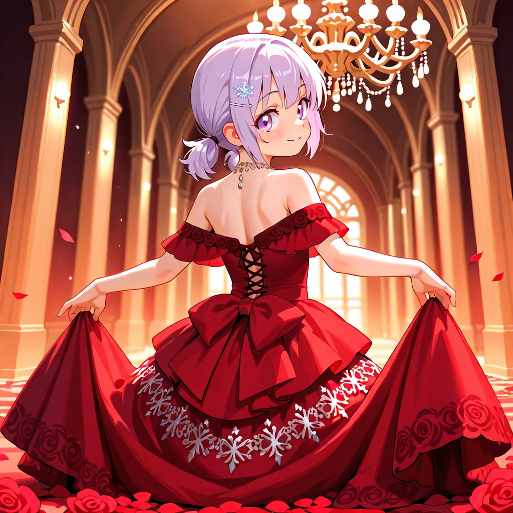 赤いドレス♡