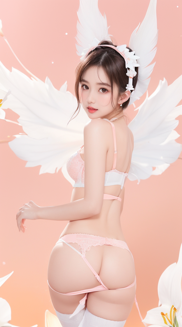 天使エリローズ、はみ出た桃もエリローズの桃だよ💖