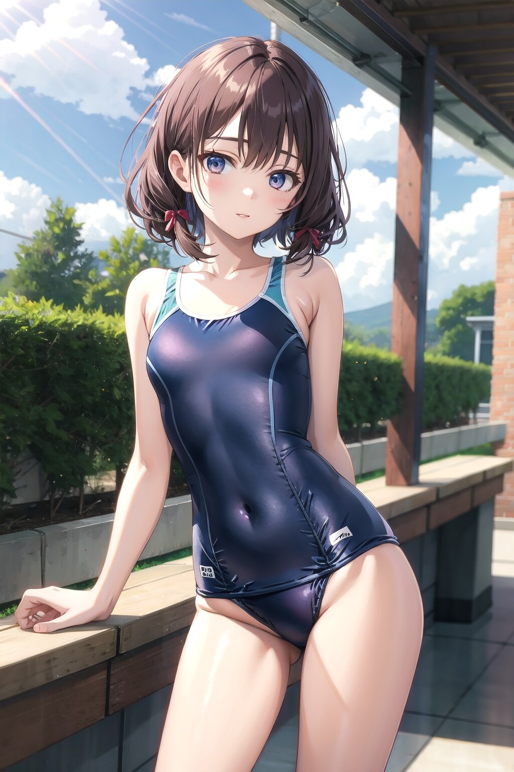 スクール水着の女の子