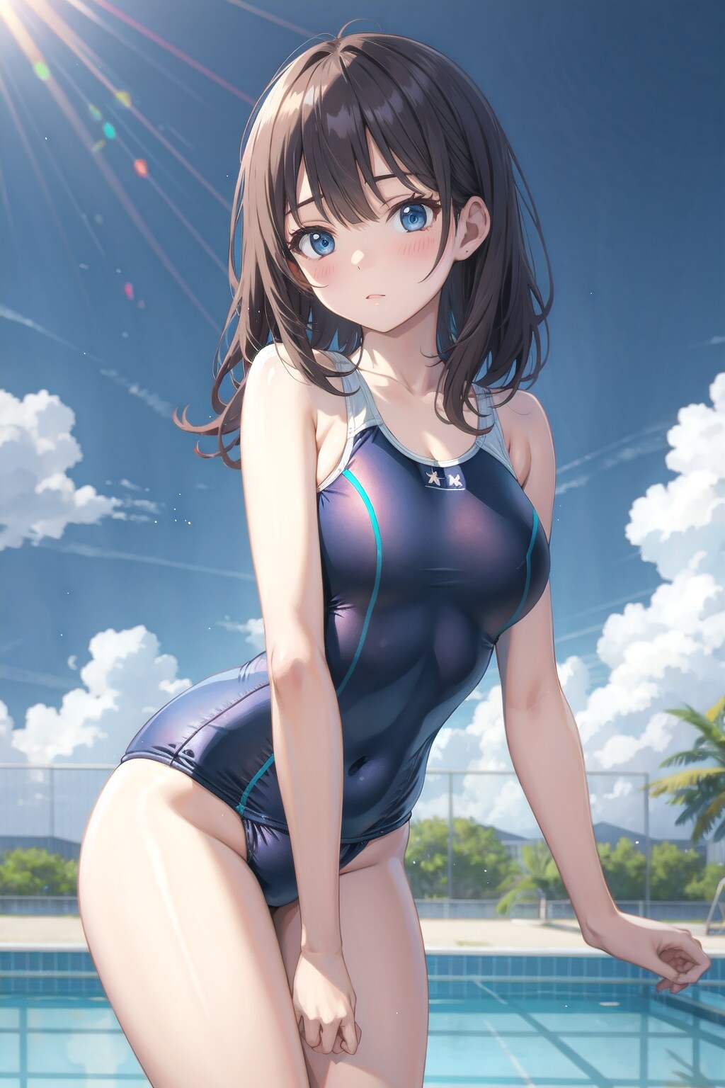 スクール水着の女の子