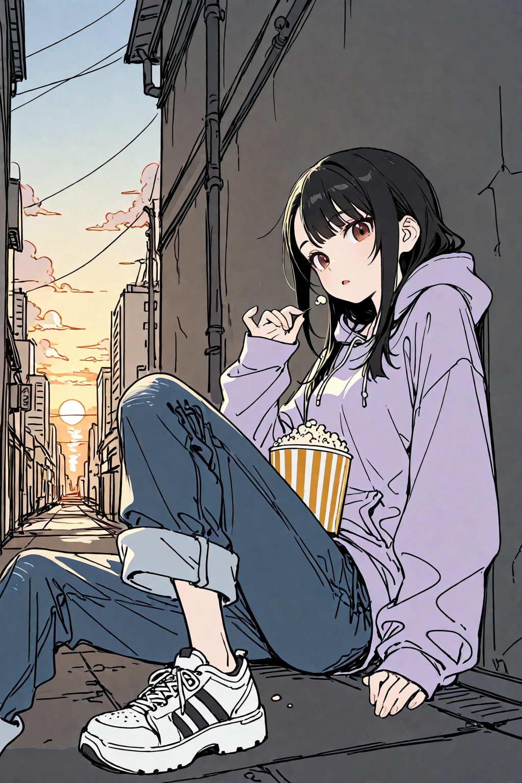 路地裏とポップコーン