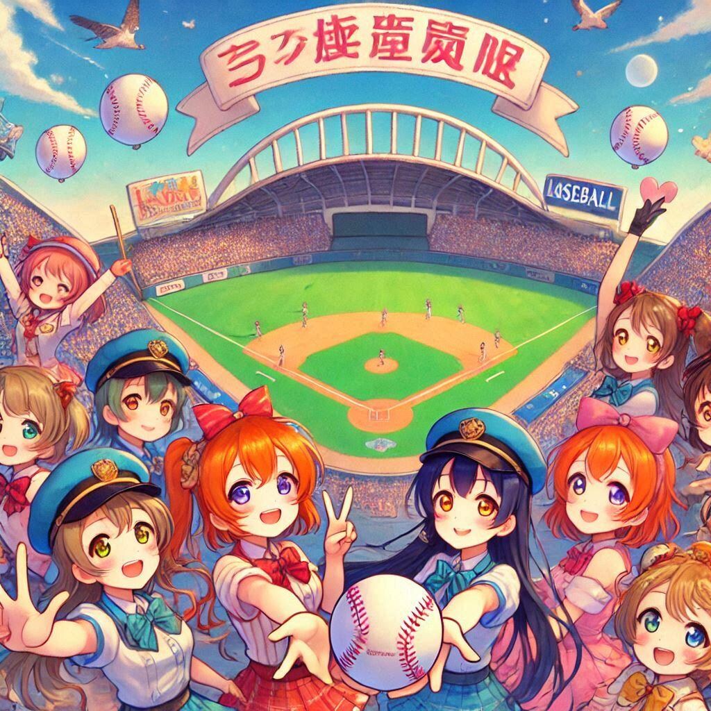 ラブライブキャラと野球