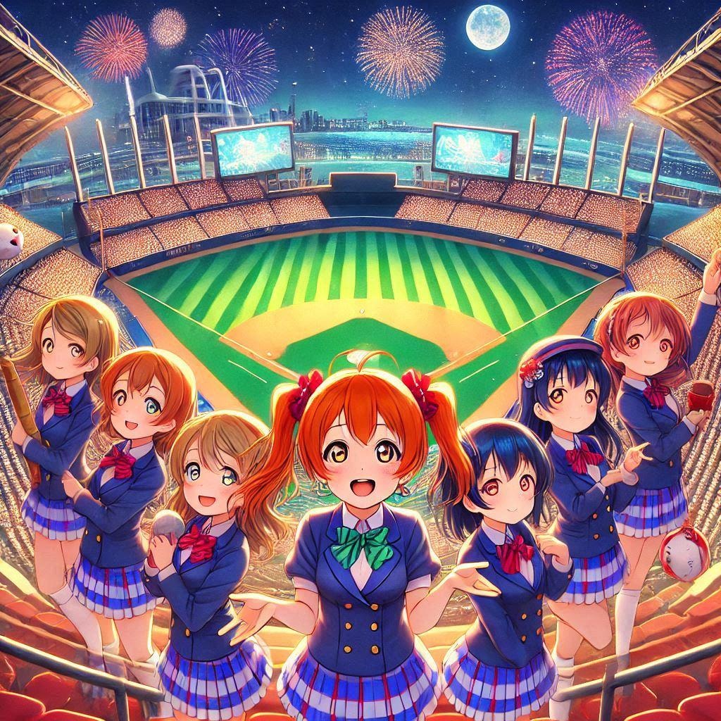 ラブライブキャラと野球