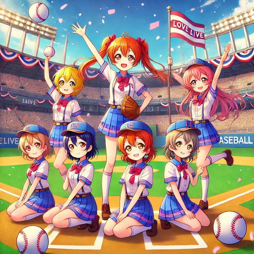 ラブライブキャラと野球