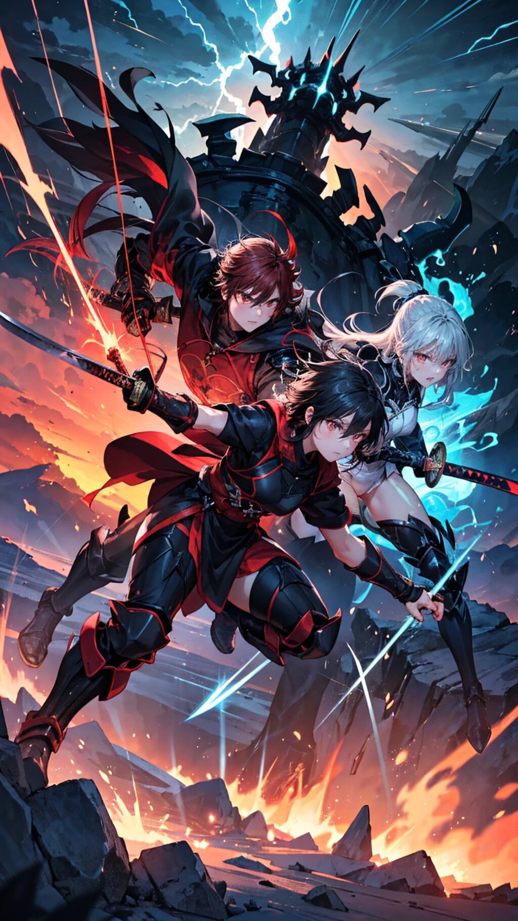 戦いに向かう少女