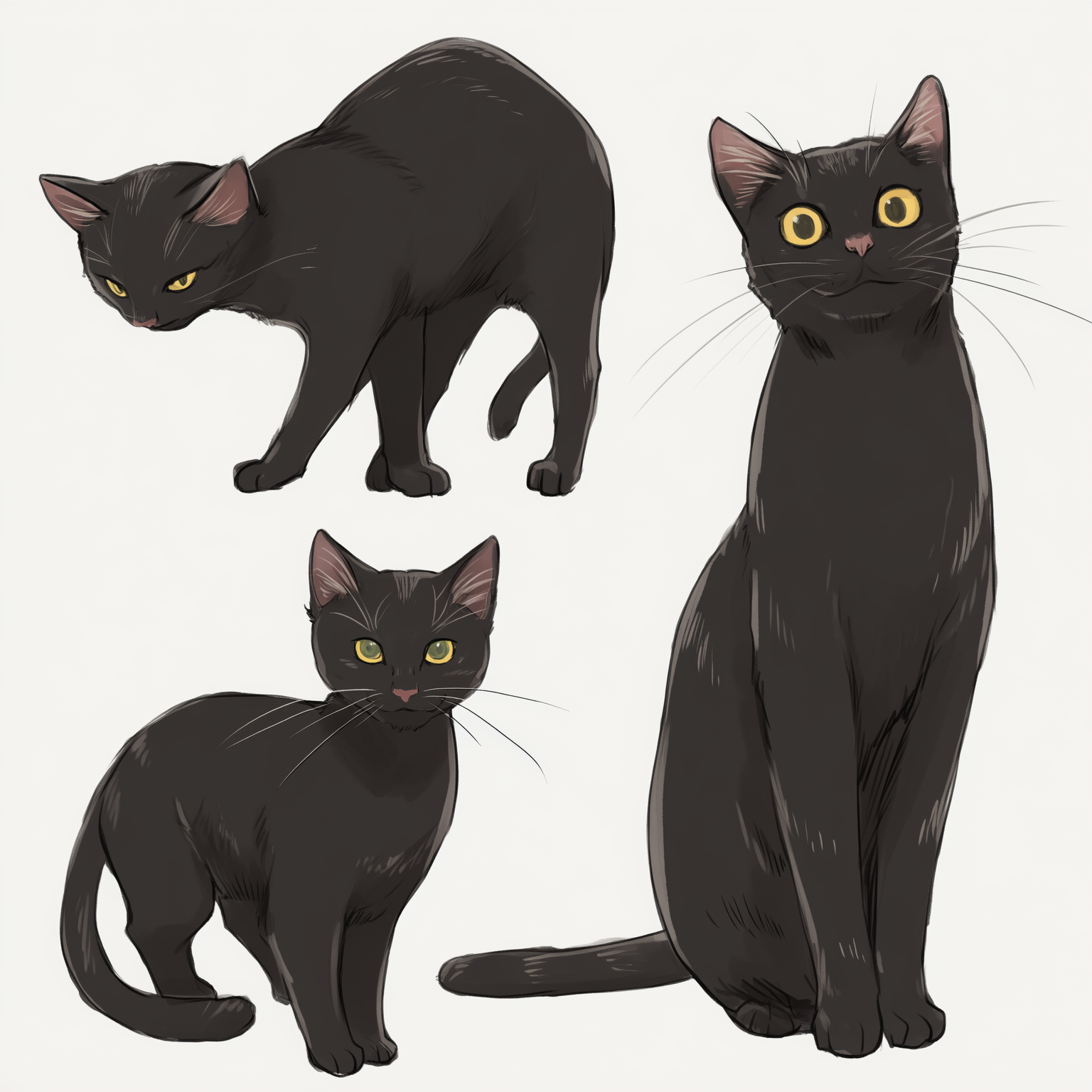 黒猫さん　こっち見て | の人気AIイラスト・グラビア