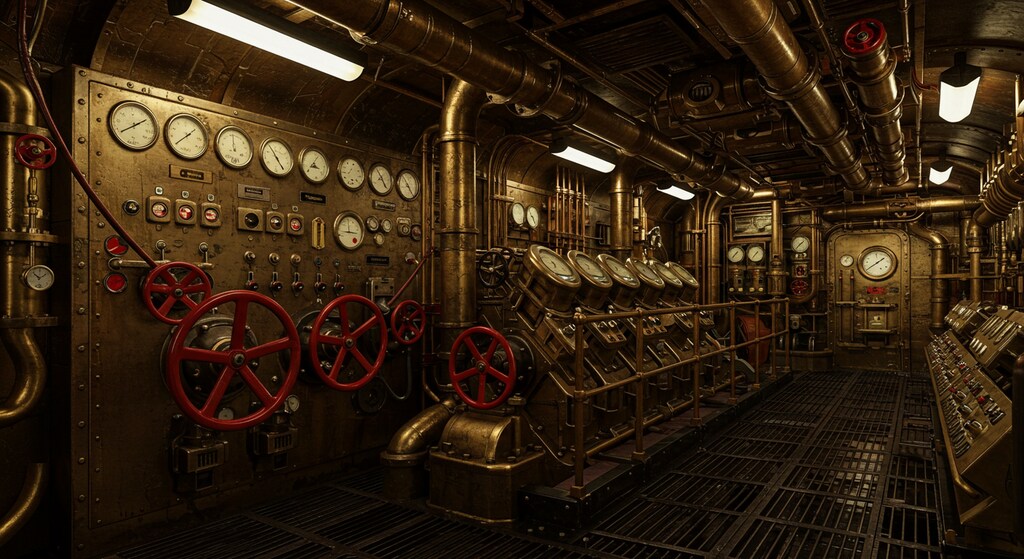 スチームパンク機械室