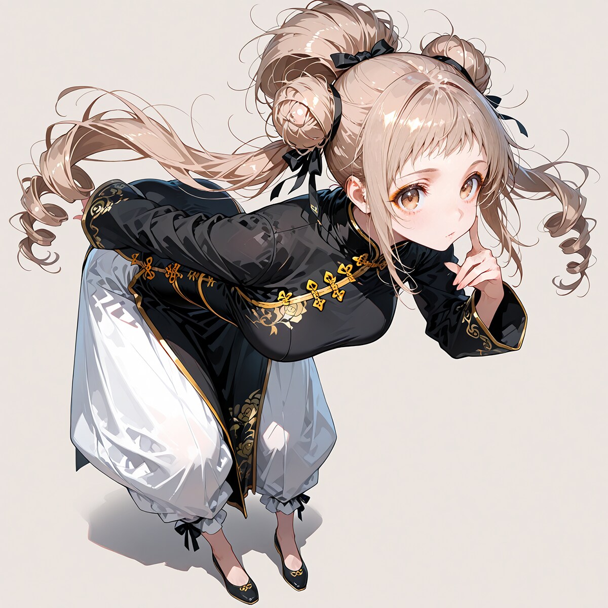 ドリルヘアーを逆立ててみた