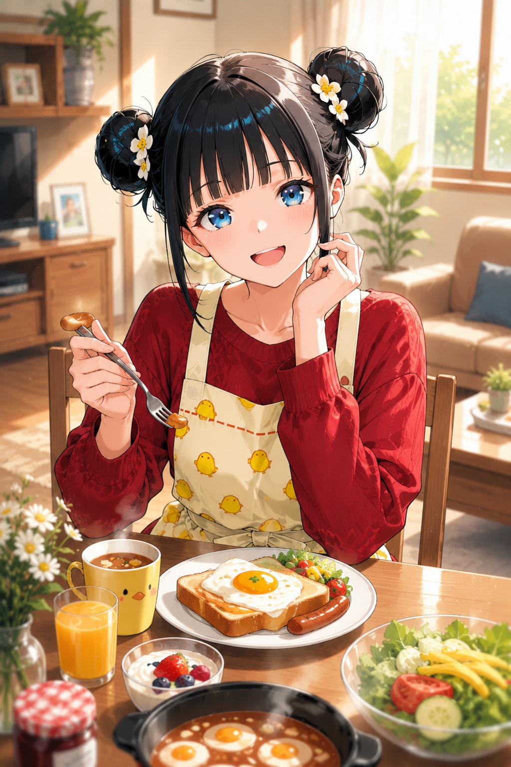 おだんごちゃん🍡✨と朝ごはん🍚✨　7/29