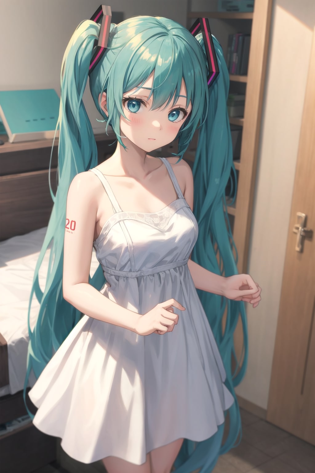 ミクさんと白いワンピース