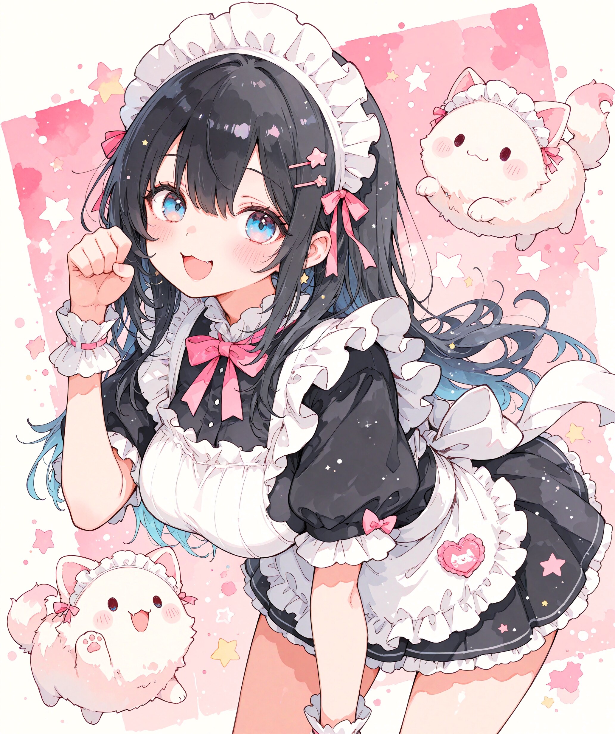 ・ω・ とメイド少女