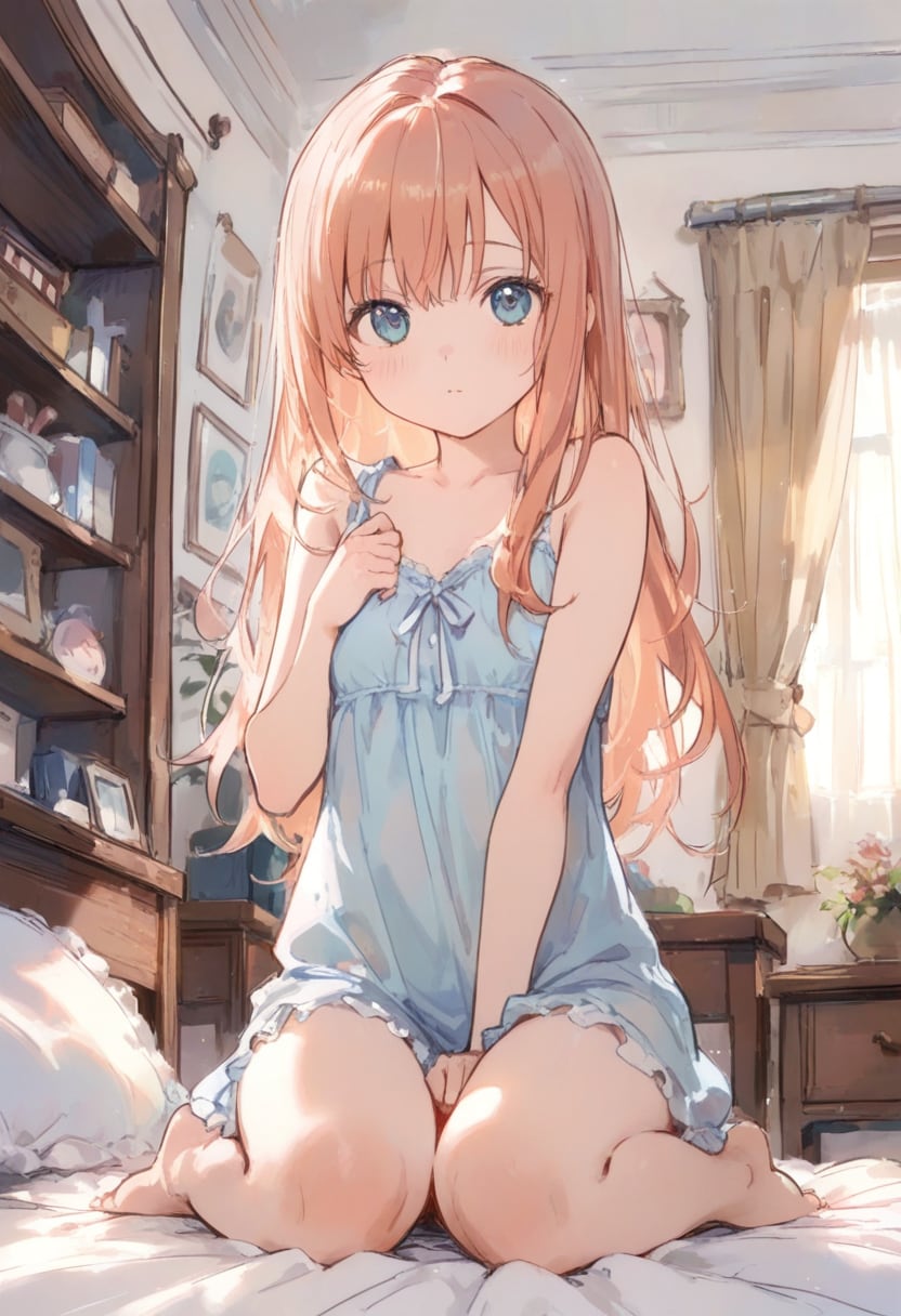 少女の部屋(水彩タッチ)(141)