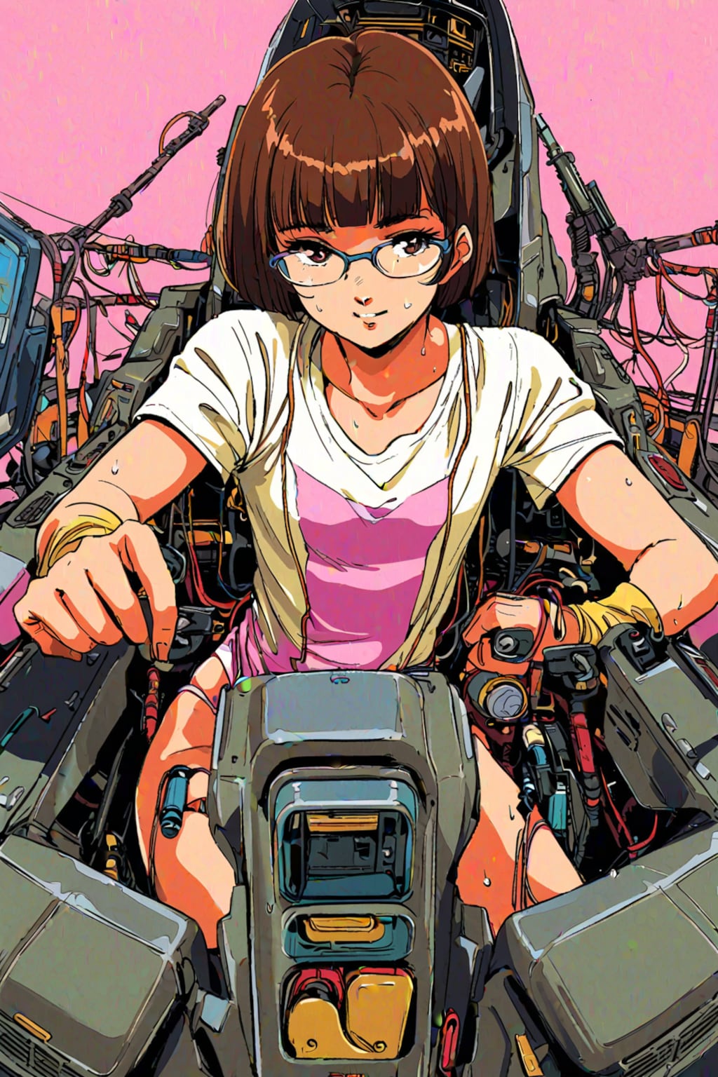 トップなコスをしているメガネさん