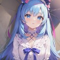 影のあるリボンの女の子 2枚目