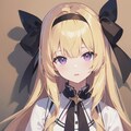 影のあるリボンの女の子 7枚目