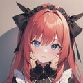 影のあるリボンの女の子 6枚目