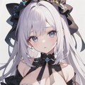 影のあるリボンの女の子 12枚目