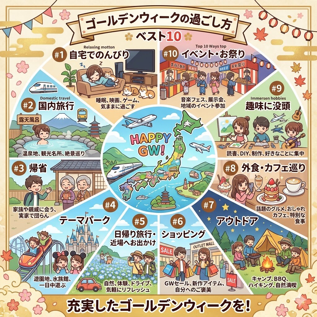 ゴールデンウィークの過ごし方