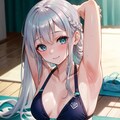 ストレッチします。硬いので。 4枚目
