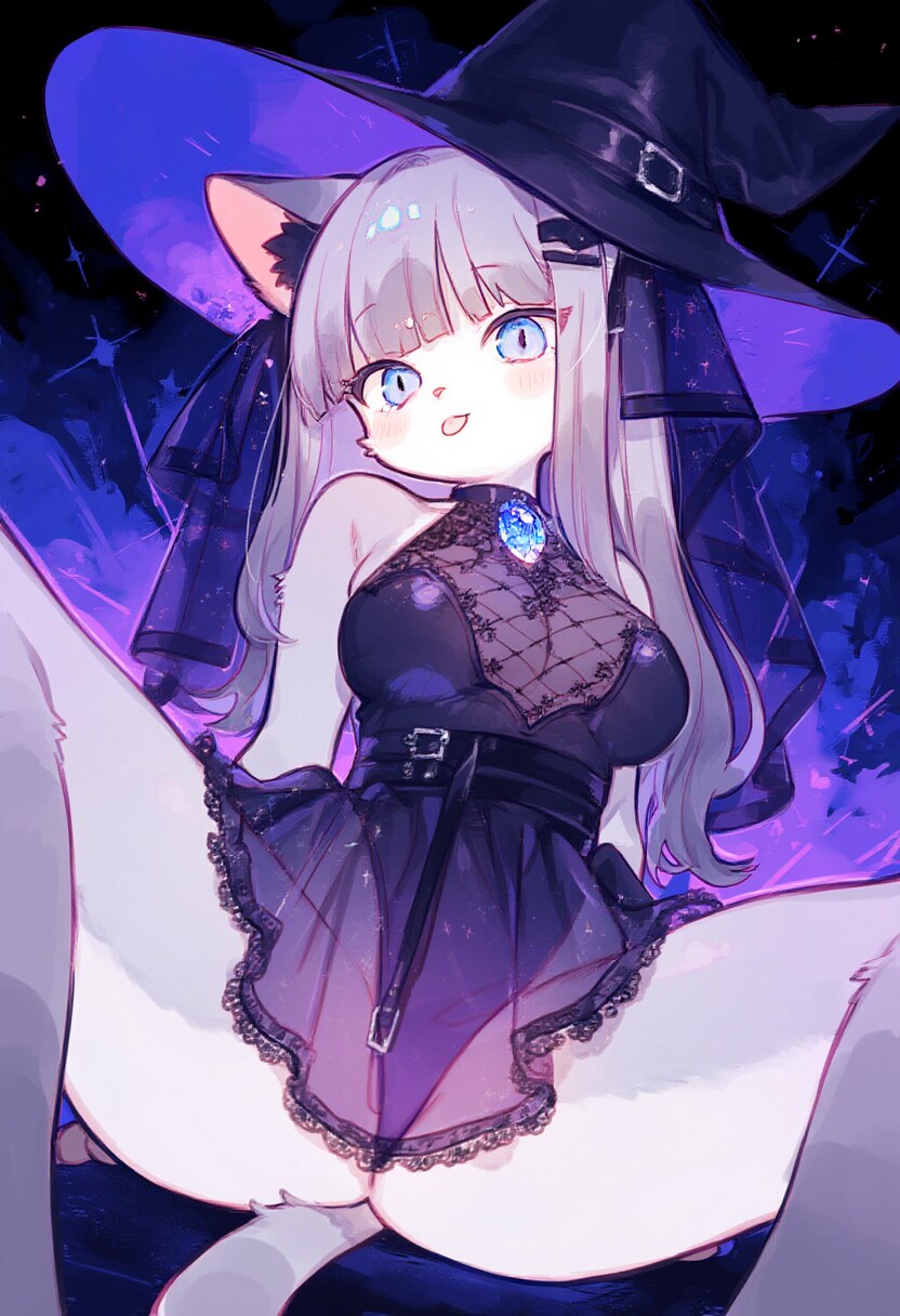 舌ペロ猫ちゃん魔女コス🧙‍♀️🐱 | の人気AIイラスト・グラビア