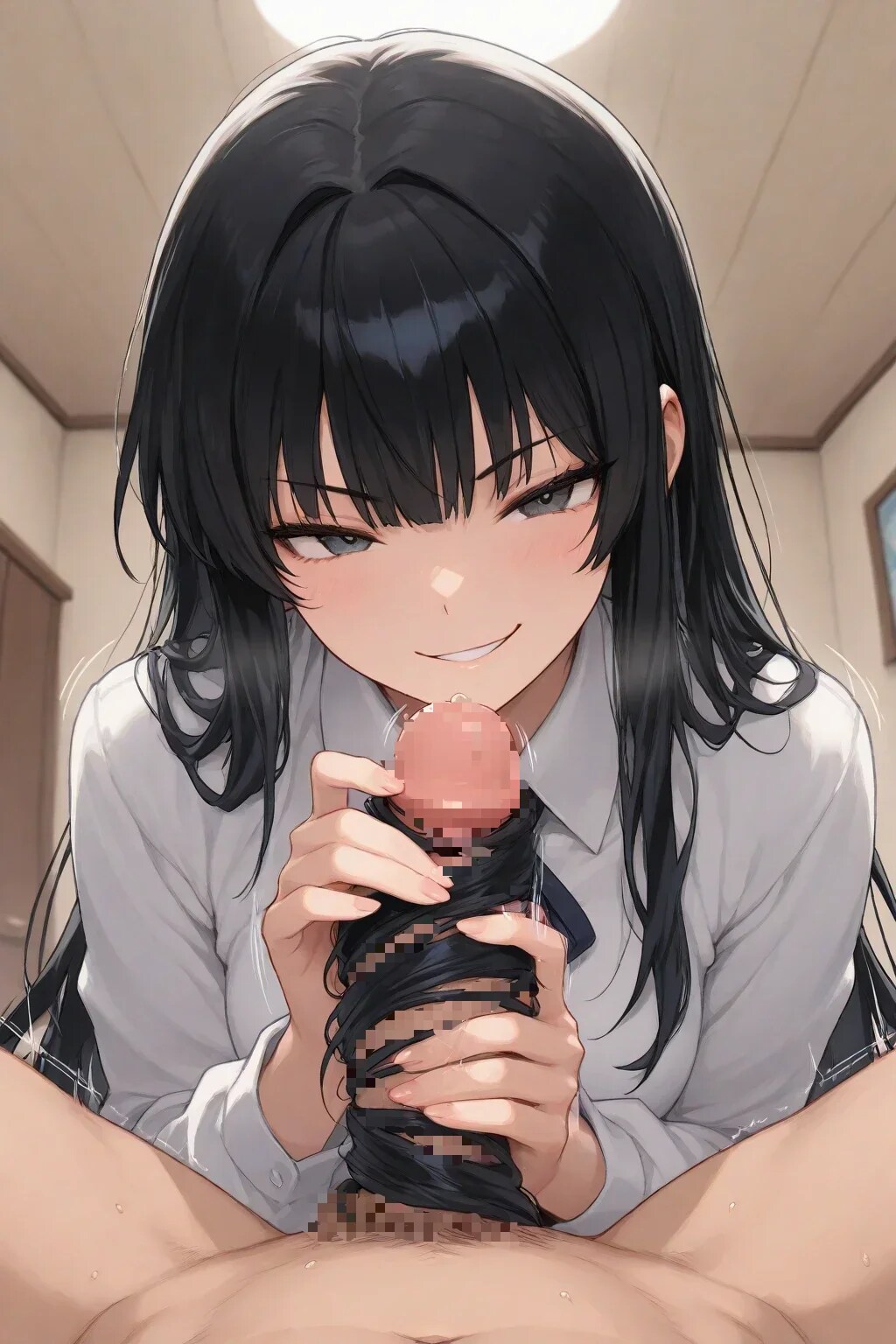 髪コキ（アニメスタイル）