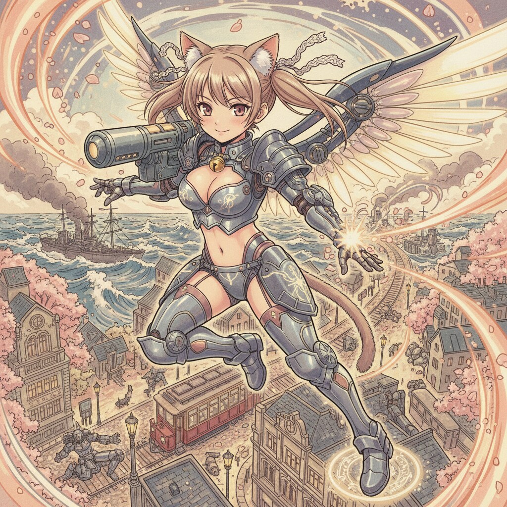 茶ツイにゃん。戦う