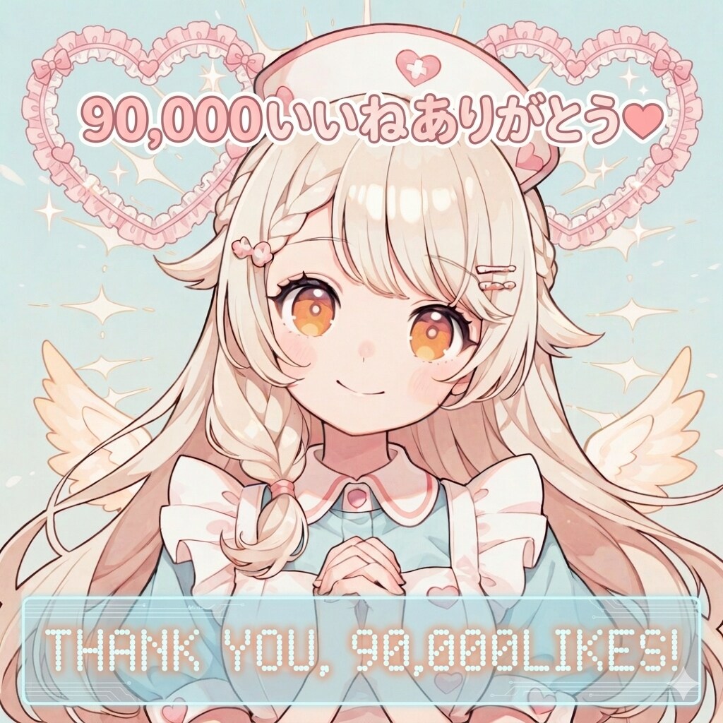 90000いいねありがとうございます