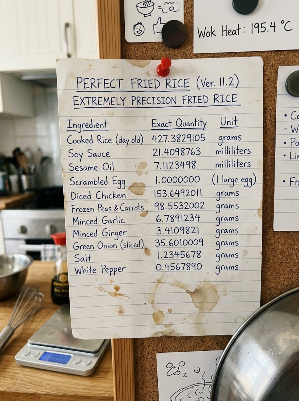 謎の細かさのレシピ