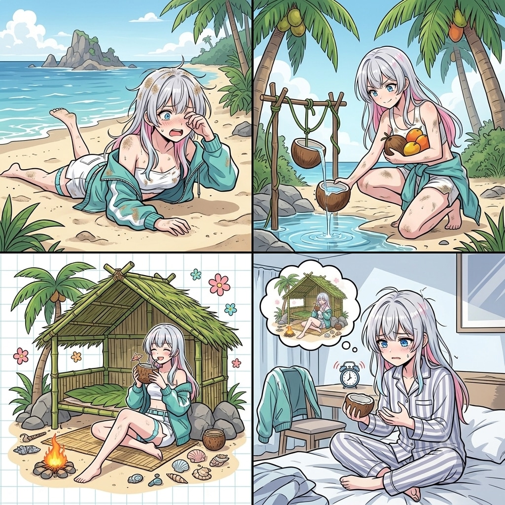 <鈴木ちゃん>無人島生活<夢オチ>