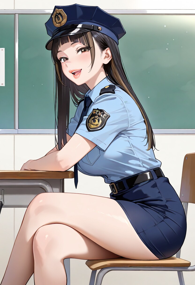 ちょっとエッチで危険な香りがする美人ポリス達