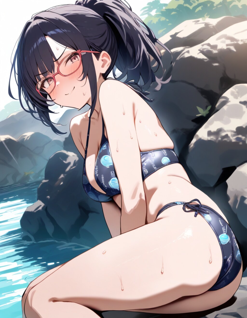 水着の柄、素材、カッティング等研究（１）