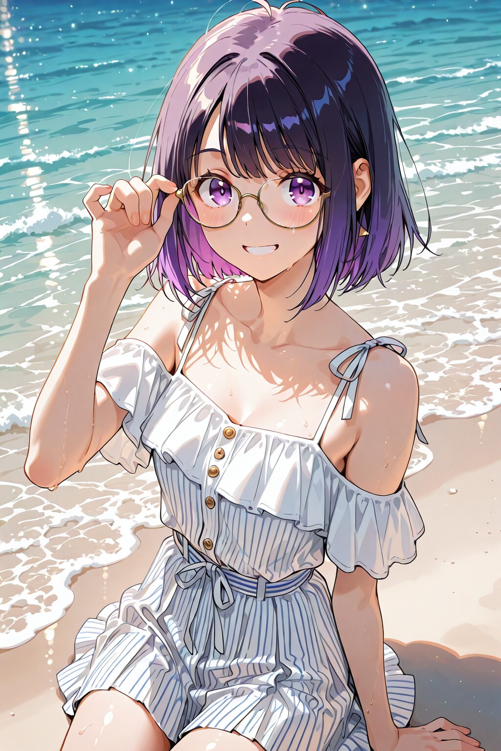 メガネ美少女