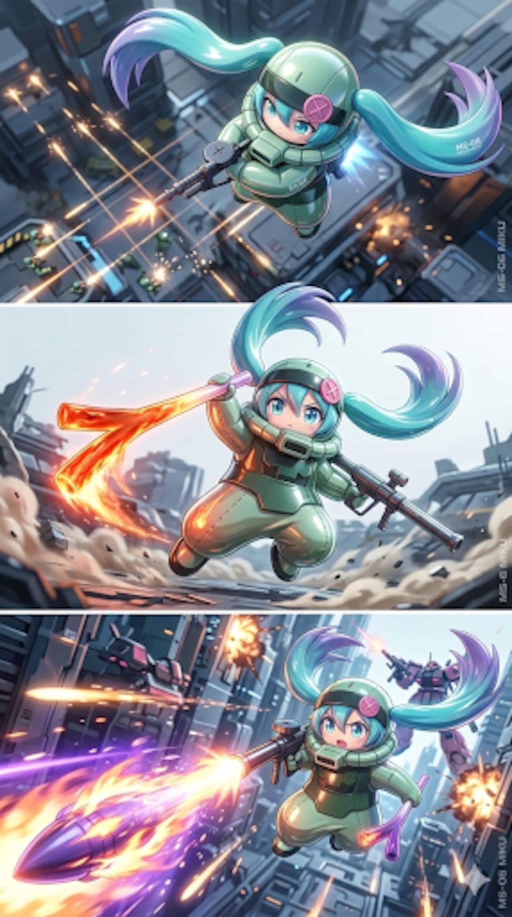 ザク着ぐるみミク　ザクの日　ミクの日