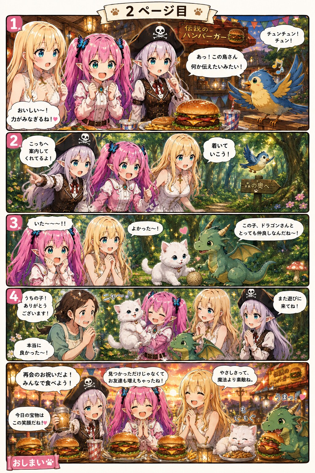 しあわせネコと伝説のハンバーガー