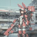 pink bunny cosmic armor girl sci-fi mode 兎耳武装機動隊 3枚目