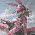 pink bunny cosmic armor girl sci-fi mode 兎耳武装機動隊 9枚目
