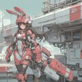 pink bunny cosmic armor girl sci-fi mode 兎耳武装機動隊 8枚目