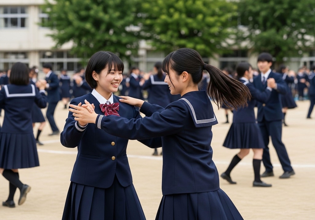 フォークダンス女子